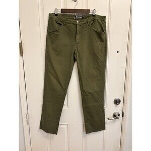 FLYLOW casual olive green Mens chino 5 pocket pants 0042-1600 sz 34